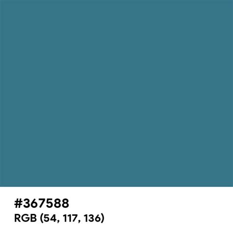 Teal Blue Color Hex Code Is 367588