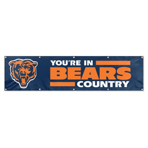 Chicago Bears Giant 8 X 2 Banner