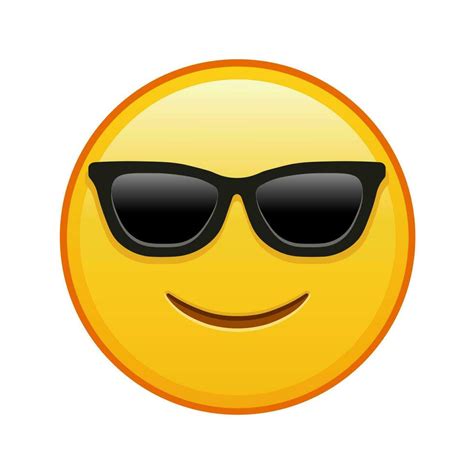 Slightly Smiling Face With Sunglasses Large Size Of Yellow Emoji Smile