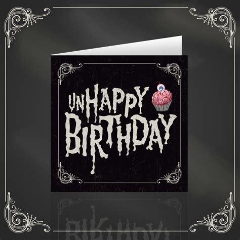 Goth Birthday Card Printable Cards