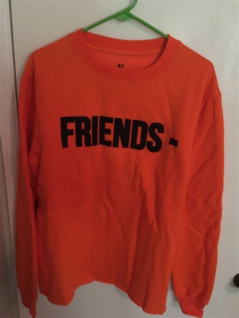 Vlone Vlone Friends Orange Sweater Grailed