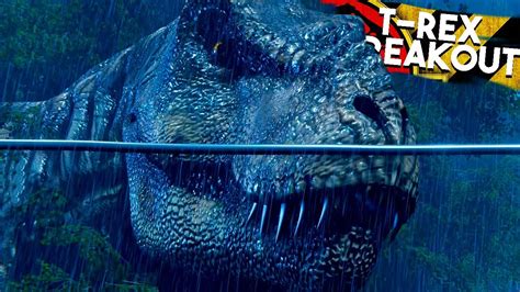 Cena Do Filme Jurassic Park I T Rex Atacando Jogando A Cena T