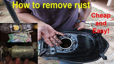 In order to test how well the most popular corrosion protectants stop your bike from rusting, i cut multiple fresh. How To Remove Rust From Motorcycle Gas Tank With Vinegar ...