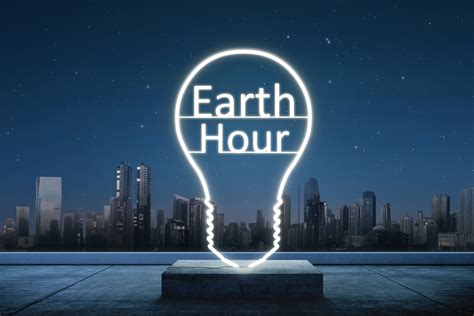 On a specific day towards the end of march, as a symbol of commitment to the planet. Earth Hour 2020