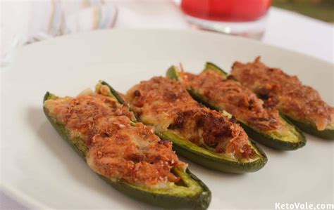 Keto Ground Beef Stuffed Jalapeno Peppers Low Carb Recipe Ketovale