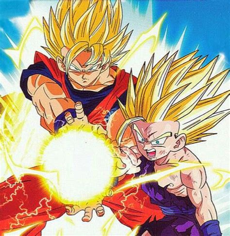Father And Son Kamehameha Dragon Ball Super Manga Anime Dragon Ball Dragon Ball Super Goku