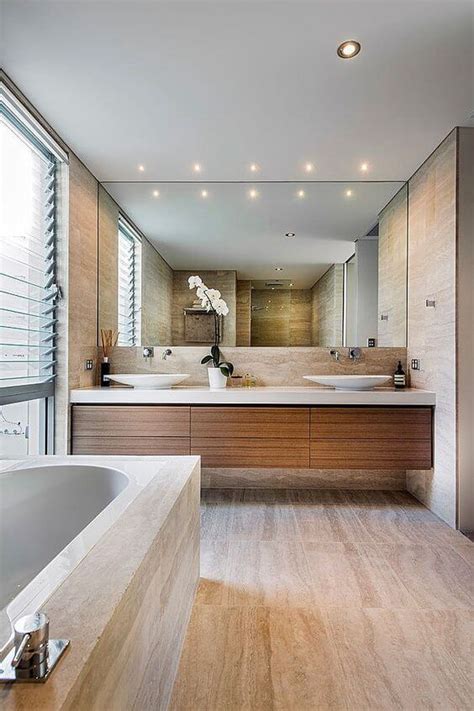Beautiful Modern Bathroom Designs With With Soft And Neutral Color