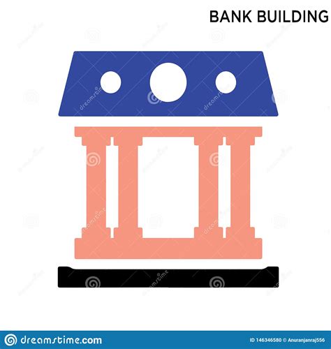 Bank Building Icon Stock Vector Illustration Of Investment 146346580