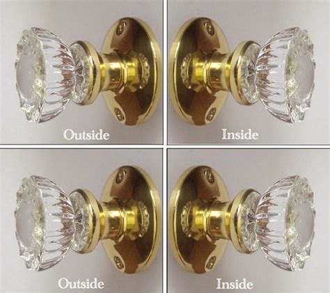 Crystal French Door Knobs Two Sets 4 Knobs Perfect