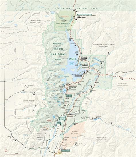 grand teton national park map u s geological survey