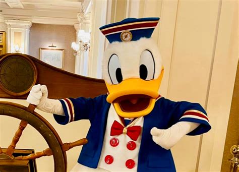 Donald Duck Debuts New Nautical Costume At Disneys Newport Bay Resort