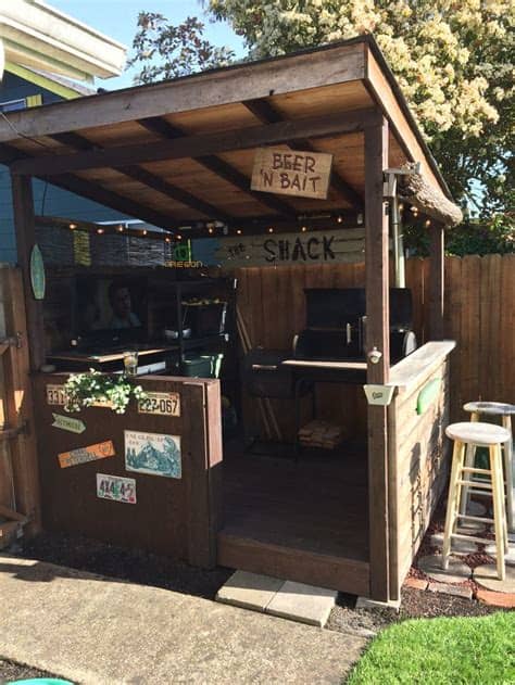 All at reasonable prices regarding quality of food. BBQ shack | Outdoor kitchen design, Backyard bar, Bbq ...