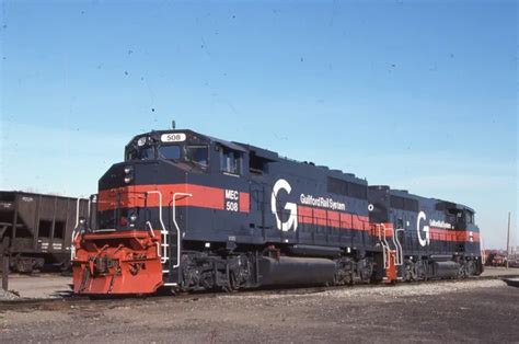 Duplicate Train Slide Maine Central Gp 40 2w 508 122000 Waterville 4