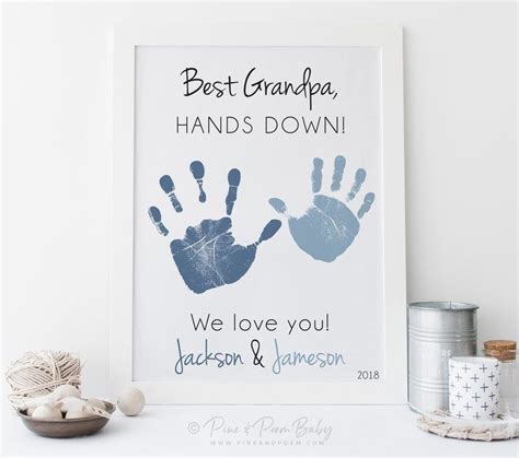 Download Gift for Grandpa Father's Day Hands Down Best Grandfather ...