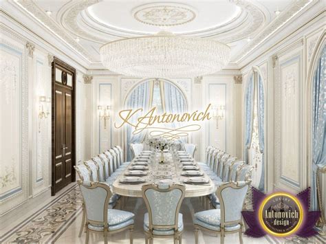 Designers discover clever ways to make small spaces feel larger and continue to dream up inspiring upgrades for walls , lighting, furniture, and flooring. The best luxury dining room design in Al Ain