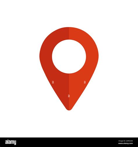 Map Pointer Icon Gps Location Symbol Map Pin Is Red Isolated Vector