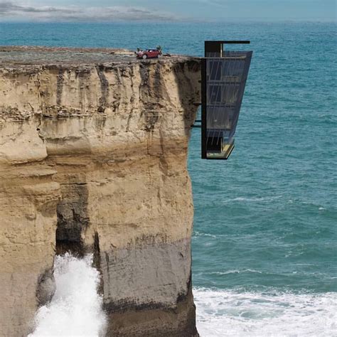 Would You Live In This Glass House Attached To A Cliff Imagine The Views From Up Here Cliff