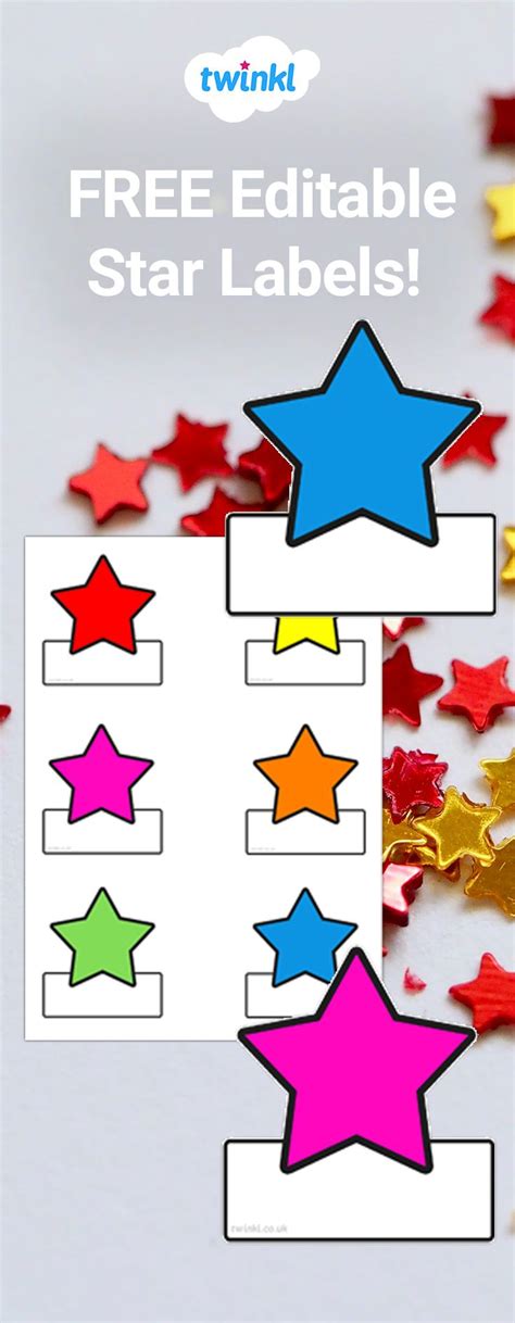 Free Editable Star Labels Art Teacher Resources Preschool Crafts