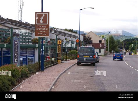 Shops At Aviemore In The Scottish Highlands Stock Photo Alamy