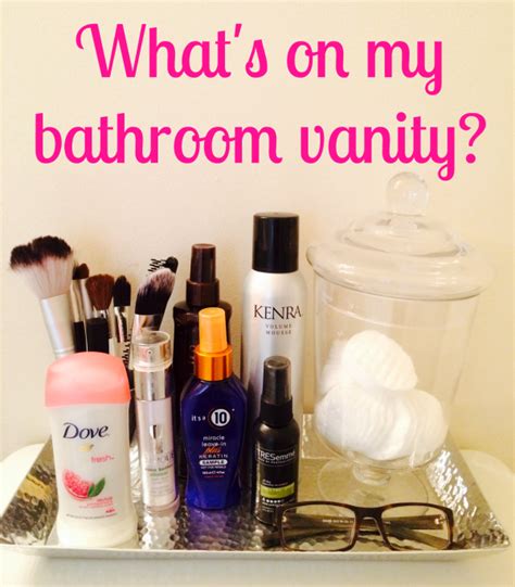 Whats On My Bathroom Vanity Simply Nicole