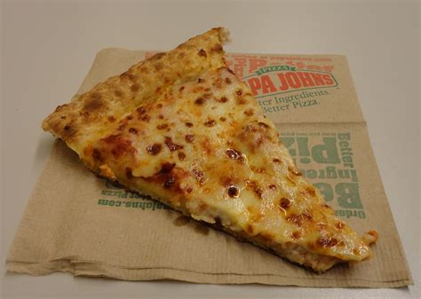 Papa Johns Classic Single Slice Cheese Pizza Slice Single Classic