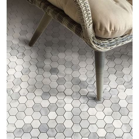 Cci White Mosaic Floor Tile Common 12 In X 12 In Actual 117 In X