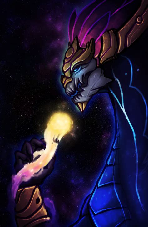 After 2 years afk, i pick it up agian only for him. Aurelion Sol-LOL by paristhedragon on DeviantArt