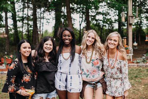 Group Of Female Best Friends At Party By Stocksy Contributor Leah