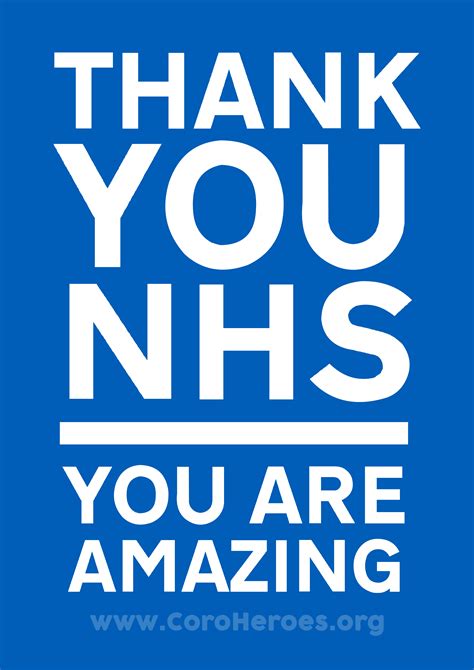 Thank You Nhs You Are Amazing Coroheroes