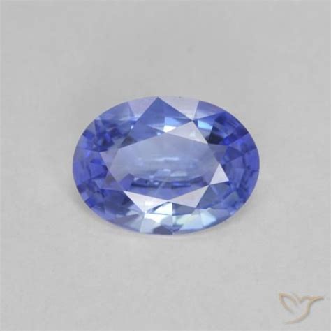 086ct Loose Blue Sapphire Gemstone Oval Cut 75 X 55 Mm Gemselect