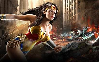 Wonder Dc Woman Comics Fantasy Superheroines Games