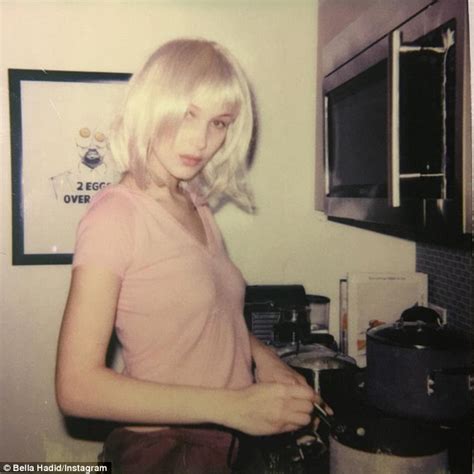 Bella Hadid Wears Blonde Wig As She Whips Up A Scrumptious Thanksgiving Meal For Friends