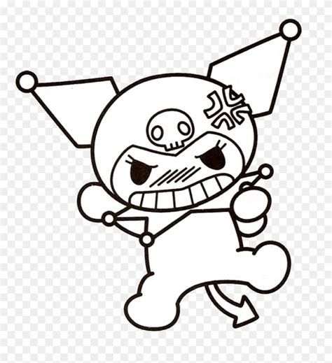 Kuromi Coloring Pages Home Sketch Coloring Page