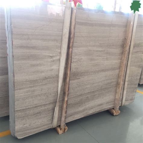 White Wood Grain Marble Slab Suppliers Wholesale Price Hrst Stone