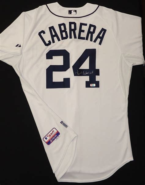 Miguel Cabrera Autographed Detroit Tigers Home Authentic Cool Base