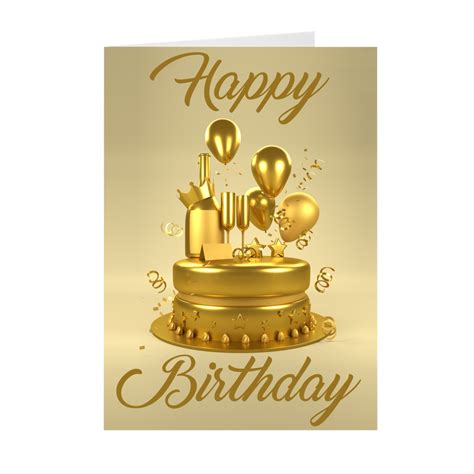 You Are Solid Gold Happy Birthday Greeting Card Happy Birthday