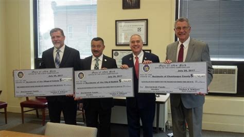 More than a million old bank accounts, utility deposits, uncashed checks, insurance claims and stocks have been left unclaimed by long islanders. DiNapoli urges Chautauqua County residents to check for unclaimed funds | Chautauqua Today