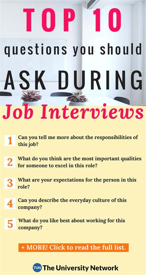Here Are The 10 Best Questions For You To Ask During Your Next Job Interview Job Interview