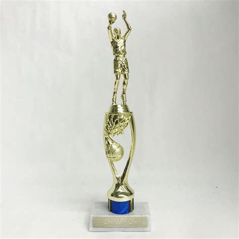 Tall Swish Basketball Trophy With Column By Athletic Awards