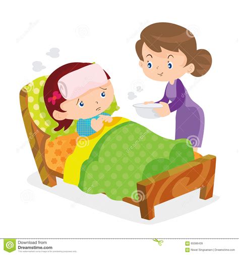 Make sure they get a lot of sun throughout the day, as this will result in more flowers. Cute Girls Take Care Of Sick Mother Stock Vector - Image ...