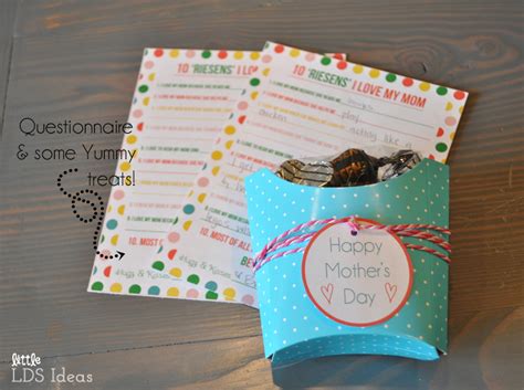 Mother's day gifts for lds wards. Little LDS Ideas: Mother's Day Questionnaire & Gift Idea ...