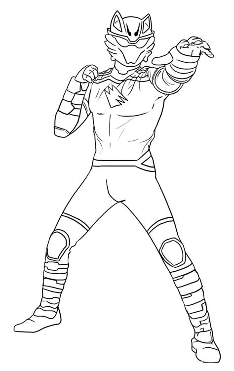 Power Rangers Powe Colouring Pages