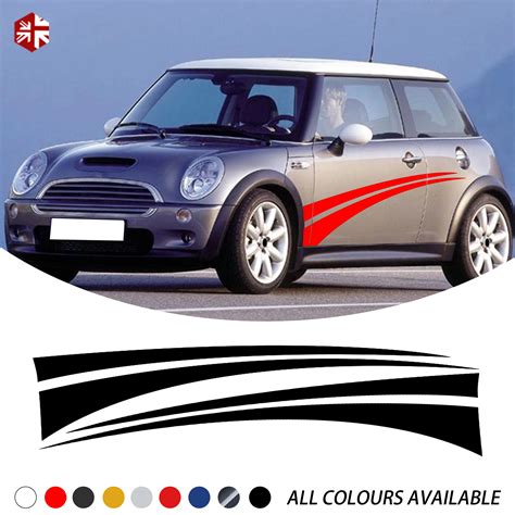 2x Creative Vinyl Car Styling Door Side Stripes Sticker Graphics Body