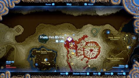 Zelda Breath Of The Wild Guide Shora Hah Shrine Location Treasure