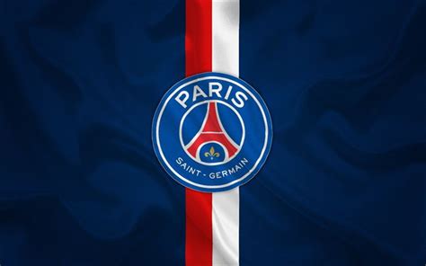 The dark blue solid circle had a stylized red eiffel tower. Download wallpapers Paris Saint-Germain, PSG, Emblem, PSG ...