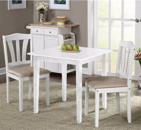 The table measures 36 tall, so you can even use it as a kitchen island with stools tucked underneath. Small Kitchen Table Sets Nook Dining and Chairs 2 Bistro ...