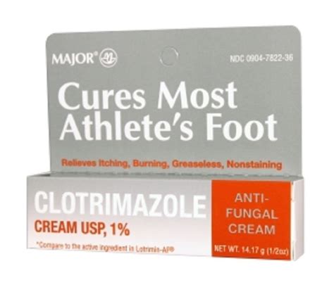 Major Clotrimazole Antifungal Cream White G Walmart Com
