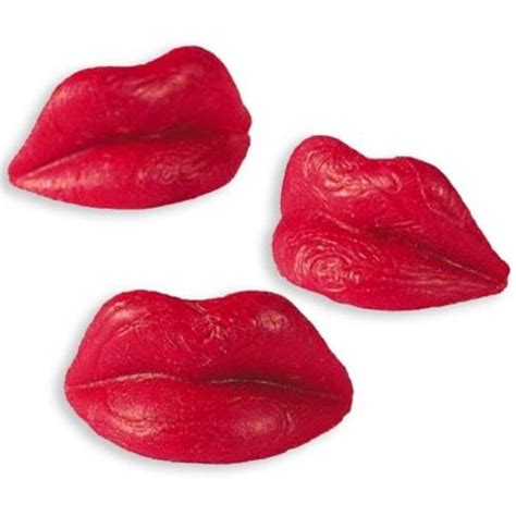 Red Candy Wax Lips 1 Dz