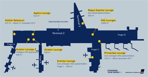 Find your airline by terminal & gate. Copenhagen Airport increases lounge offer as it caters to ...