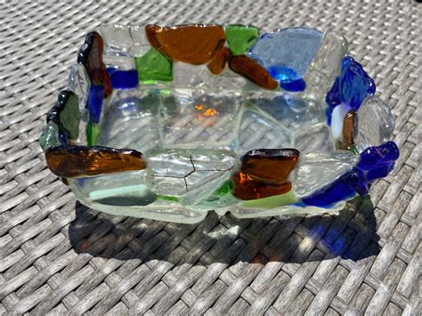 Authentic Sea Glass Sea Glass Bowl Art Beach Glass Bowls Etsy